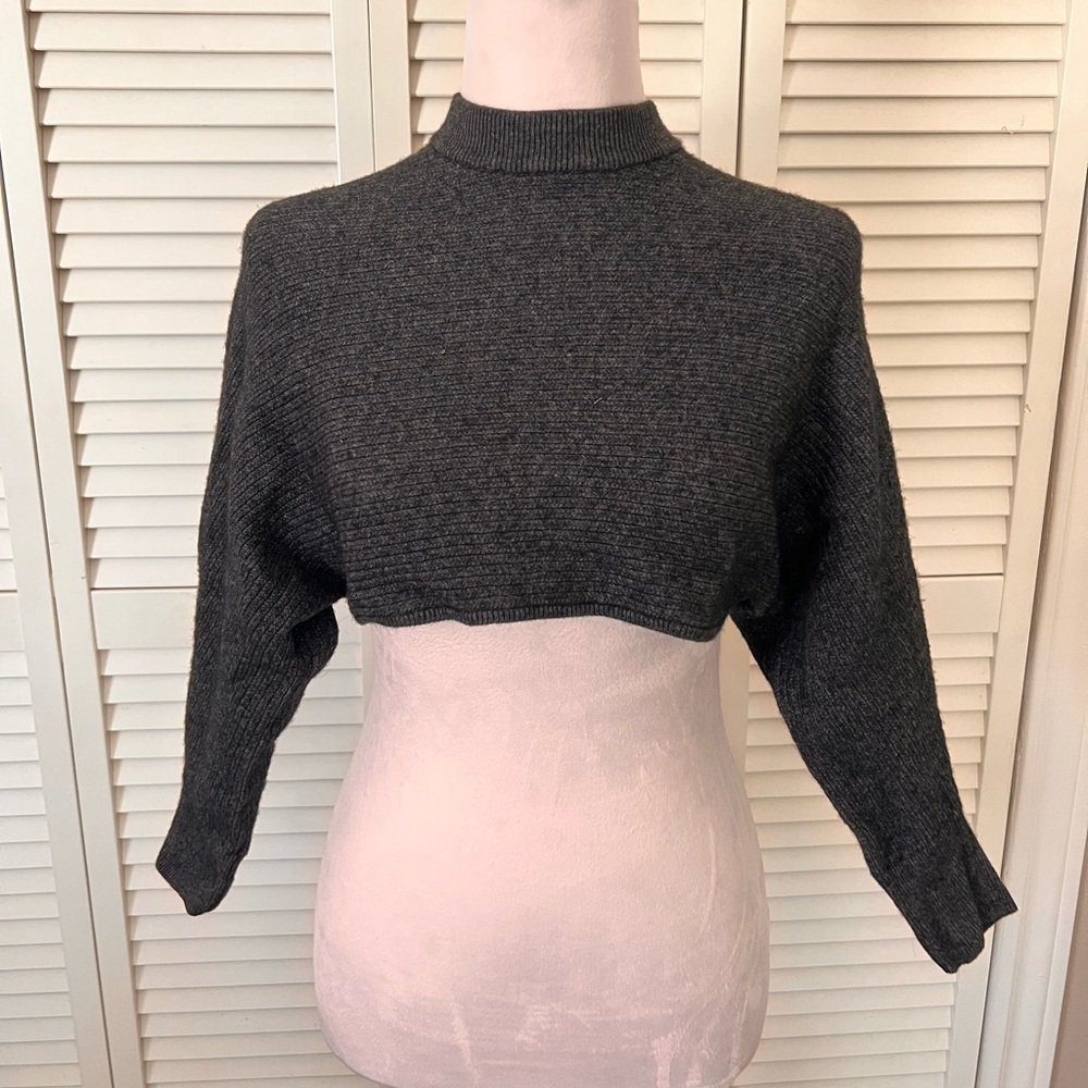 Aritzia Wilfred Free wool blend crop sweater XXS